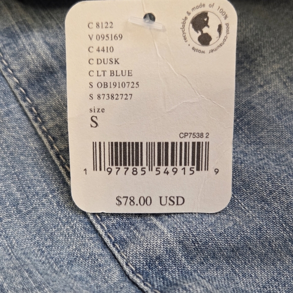 We The Free People Breezy Denim Pull-On Wide Leg Jeans in Dusk Small NEW NWT - Picture 7 of 9